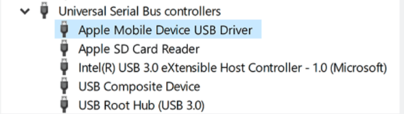 update Apple Device drive