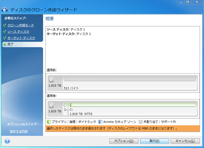 解決済み Acronis True Image Wd Edition クローン作成に失敗