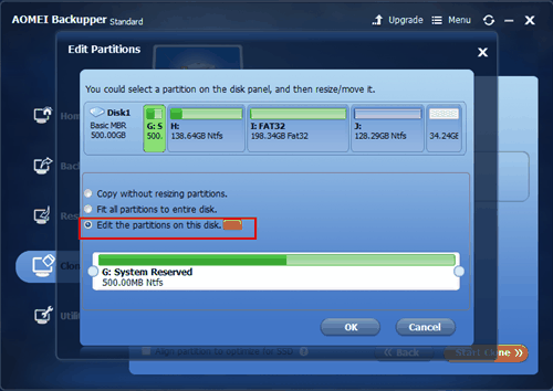Partition Edit Partition Edit