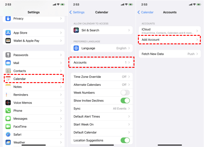 Can I use two iCloud accounts on one iPhone?