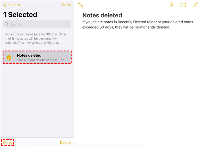 ipad-select-deleted-notes-move