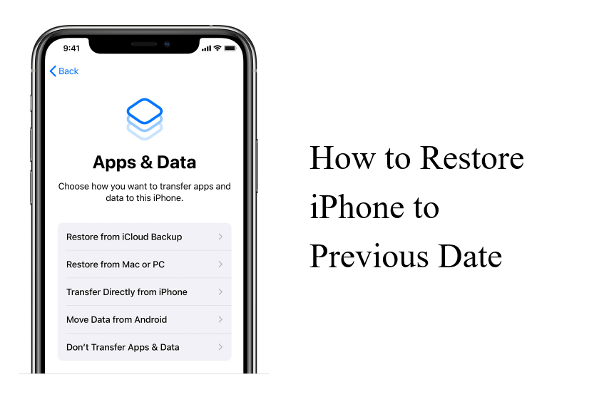 Can I restore my iPhone to a previous day?