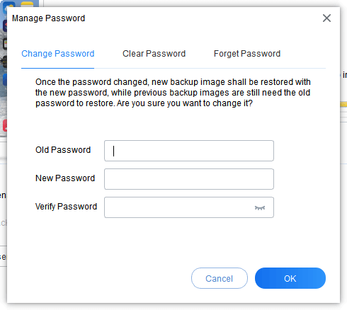 Change Password 