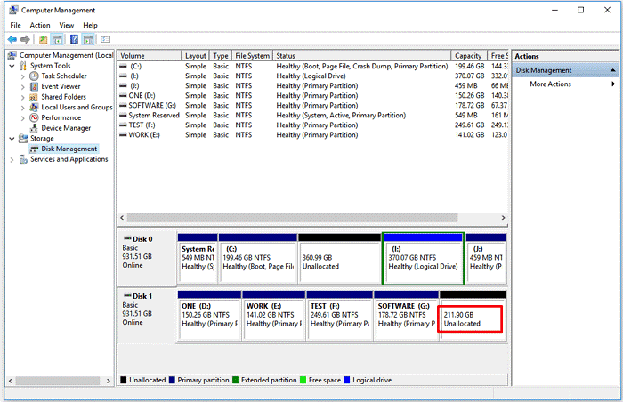 unallocated-space-disk