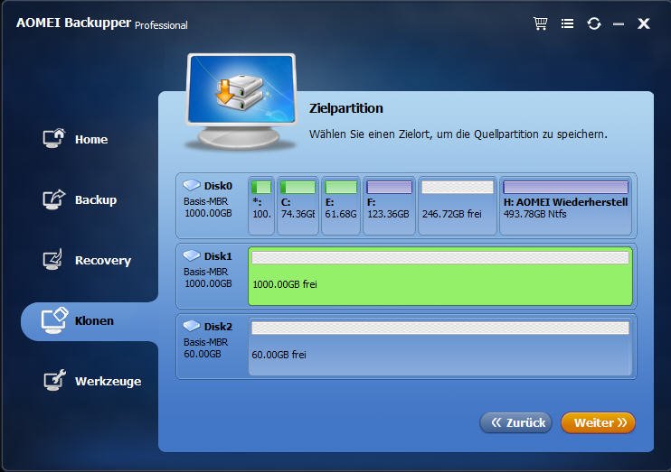 EFI Partition in Windows 10/8/7 kostenlos klonen