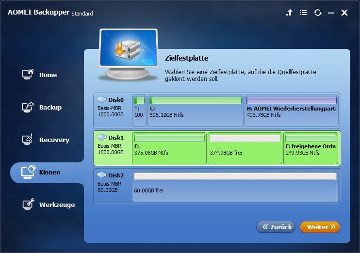 Klonen Sie HDD auf Intel SSD in Windows 10 / 8 / 7 mit genauer Anleitung