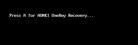 OneKey Recovery BIOS Boot