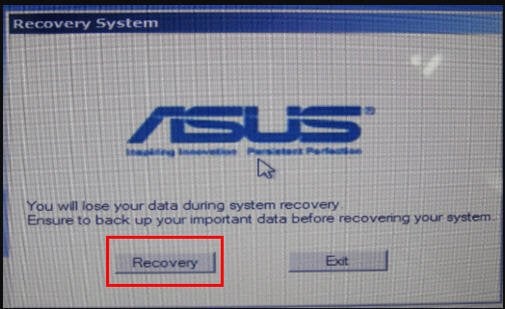 Asus System Recovery