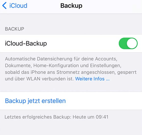 iCloud-Backup 