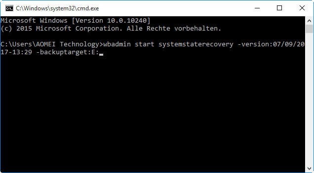 Windows Server 2008 R2 mit Eingabeaufforderung reparieren