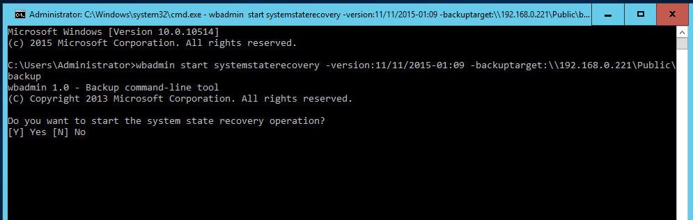 System State Recovery