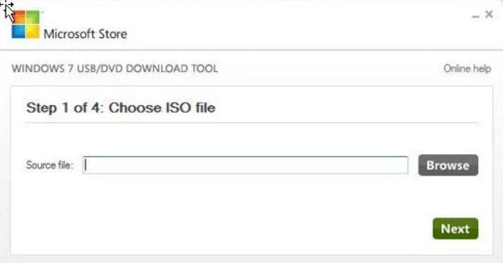 Windows USB/DVD download tool