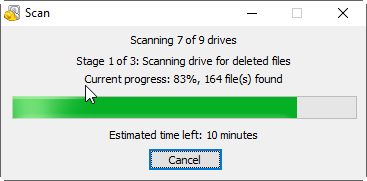 Scan Deleted Files