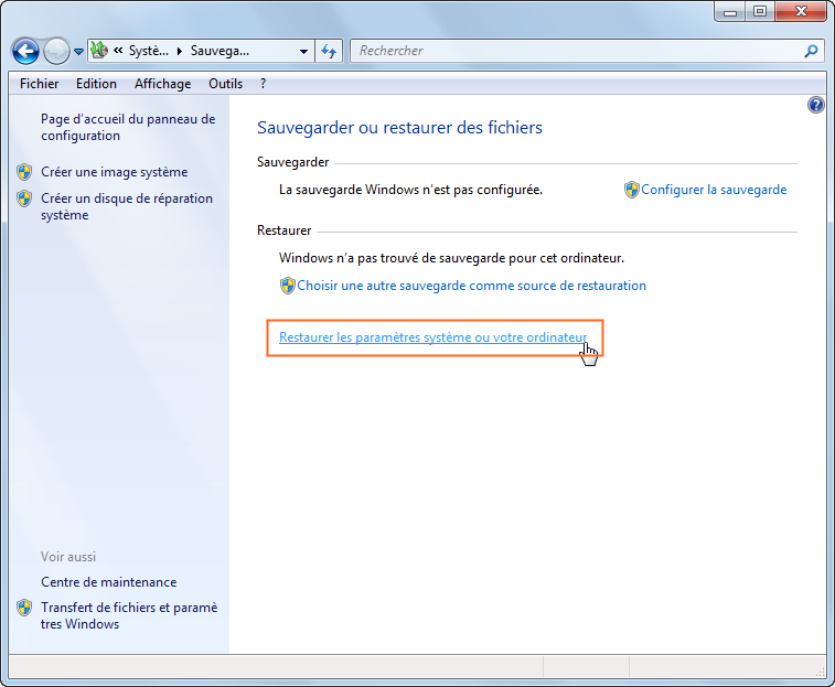 Comment Restaurer L Image Systeme A Partir D Un Disque Dur Externe