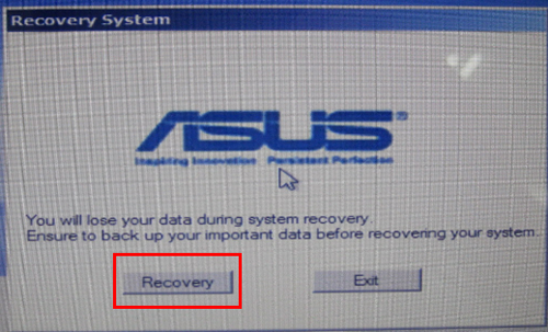 Asus System Recovery