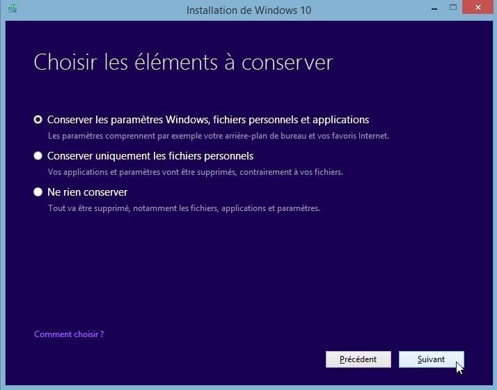 Reparer Windows 10