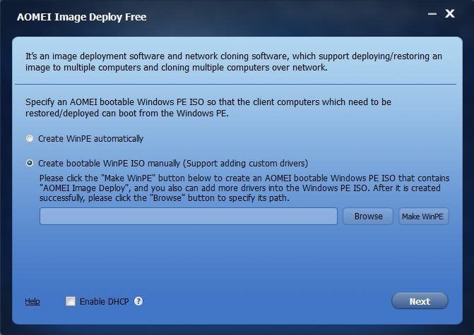 Windows 8 AOMEI Image Deploy Free full