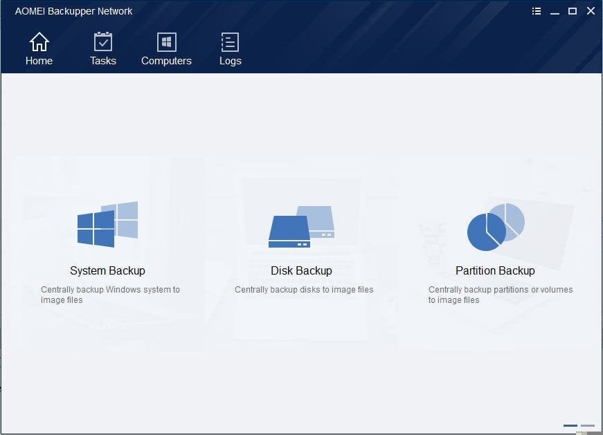 Windows 10 AOMEI Backupper Network full