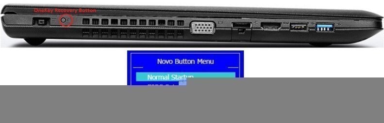 Novo Button System Recovery