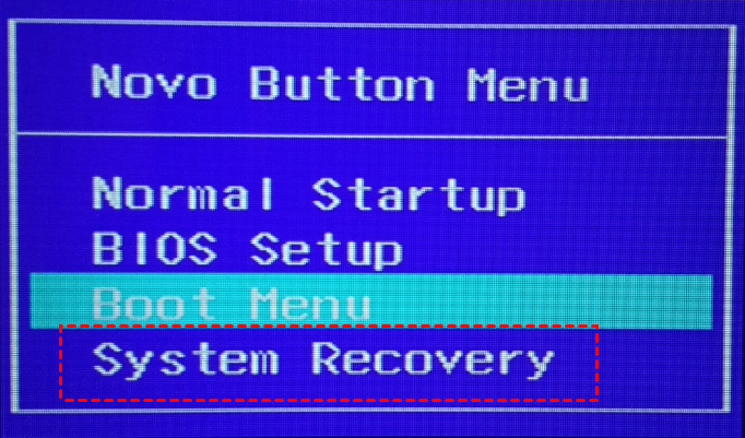 Factory Reset Lenovo with System Recovery