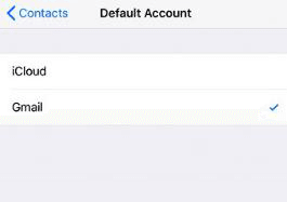 Set Gmail as the Default Account