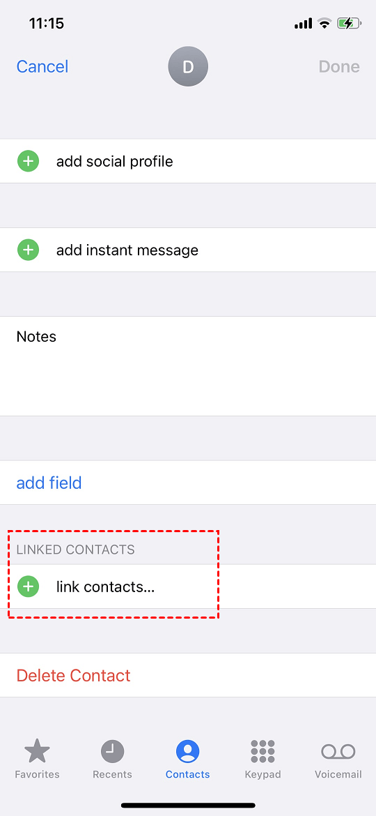 Link Contacts 