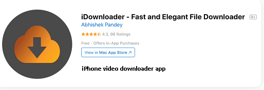 آئی فون کے لئے مفت ویڈیو ڈاؤنلوڈر