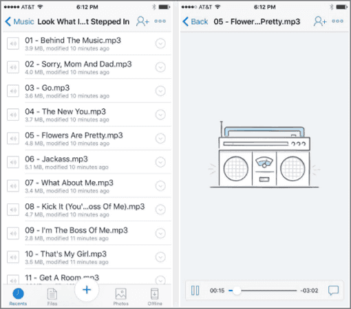 Add Music to iPhone via Dropbox