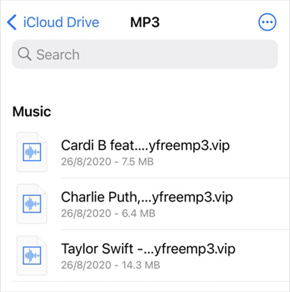 Music in iCloud Drive
