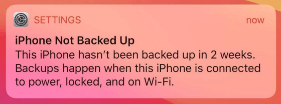 iPhone Not Backup 