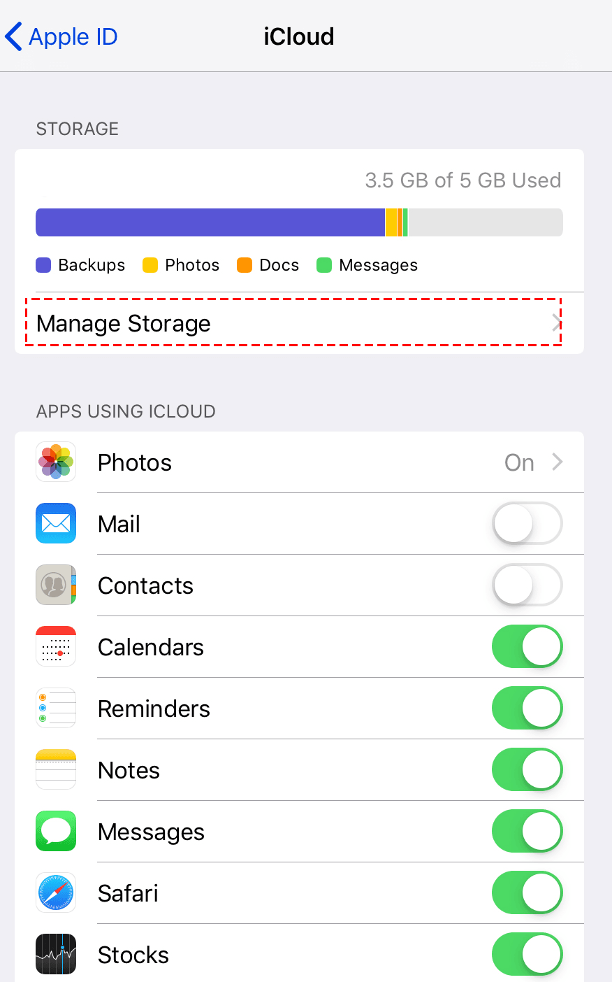 Free Up iCloud Storage