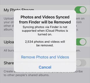 Remove Photos and Videos