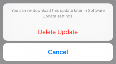 Remove Software Update File