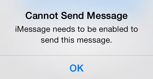 6 Tips for iMessage Needs to Be Enabled to Send This Message in iPhone