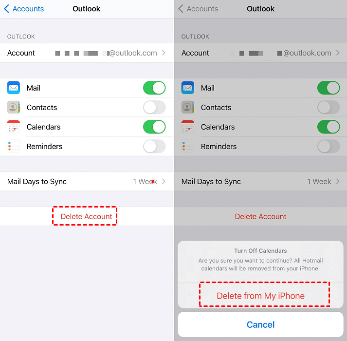 Delete Mail Accounts on iPhone 