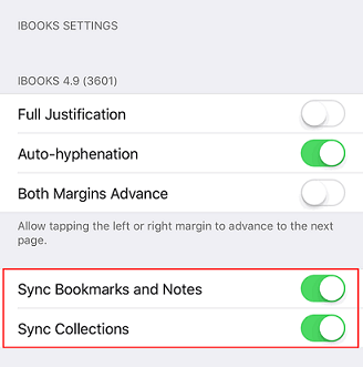 iBooks Sync Collections