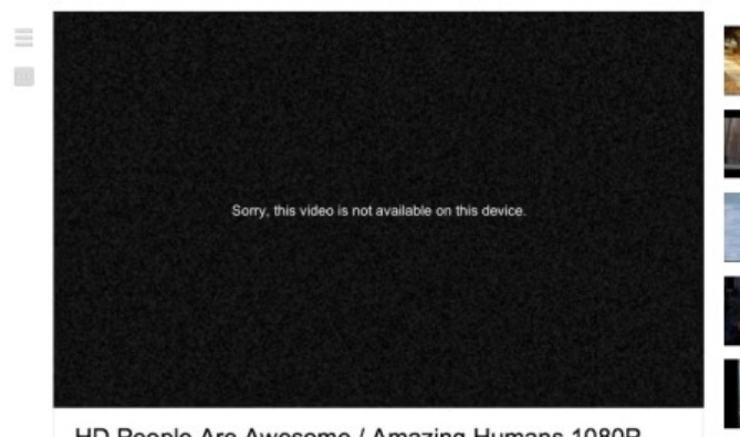 This Video Is Not Available on This Device