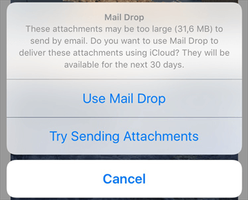Send Videos via Mail Drop