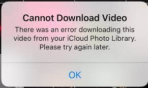 Videos Not Downloading From iCloud