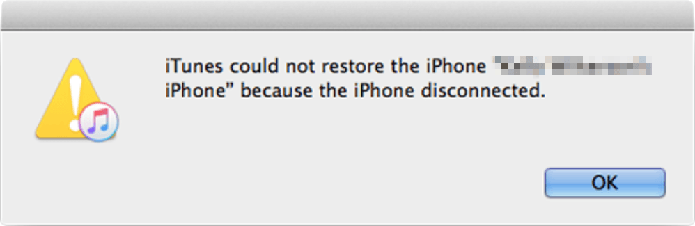 itunes disconnected
