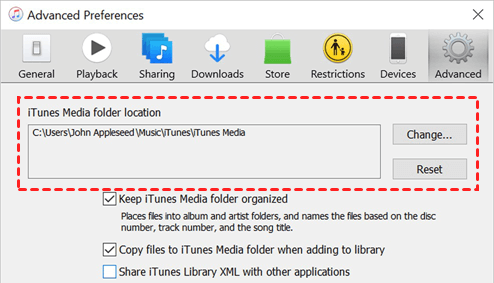 Wo verbleiben iTunes-Songs, die in Windows 8 gespeichert sind