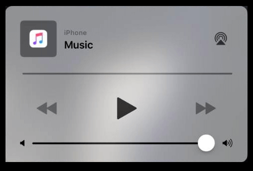 Music Player on Lock Screen