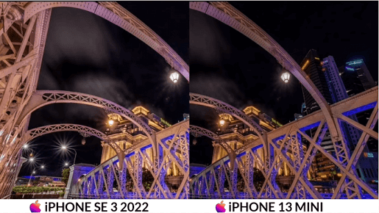 Camera Difference iPhone 13 Mini iPhone SE 3