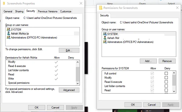 change file perssion