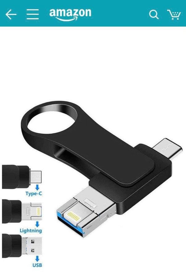 transfer pictures from iphone to flash drive