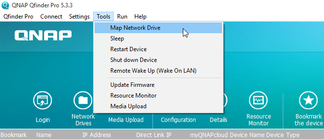 Map QNAP Network Drive