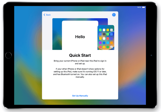 Quick Start iPad with iPhone