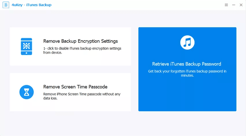 4Ukey iTunes Backup Unlocker