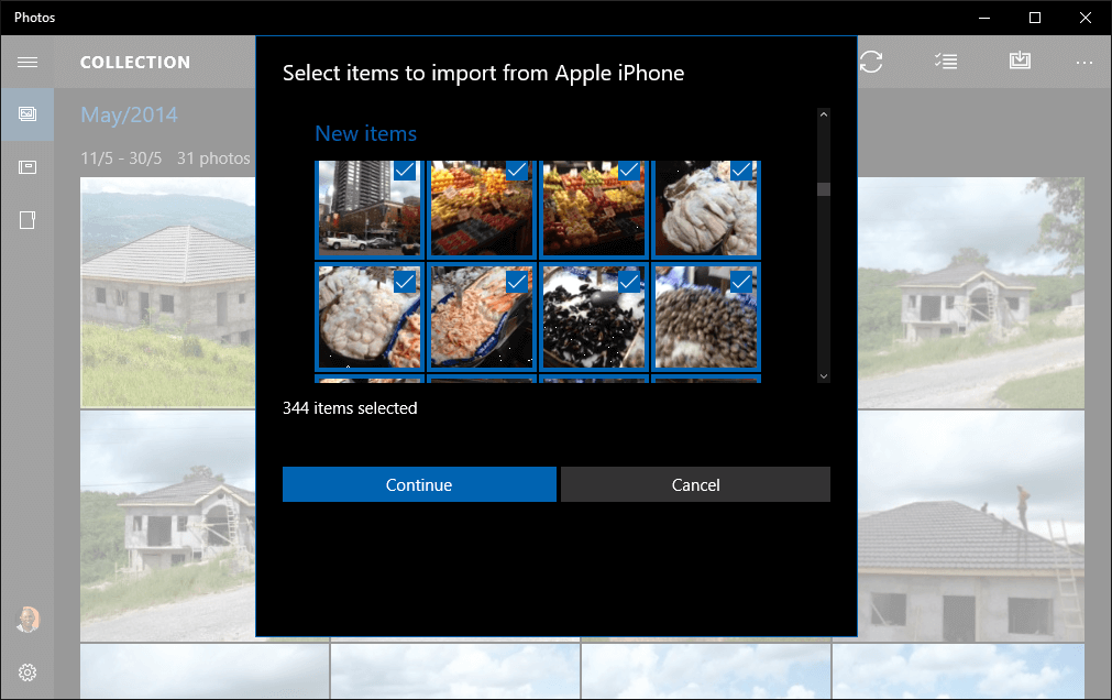 Import Photos With Windows Photo App