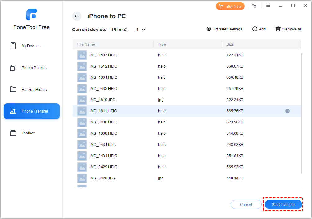 Transfer iPhone Photos to PC